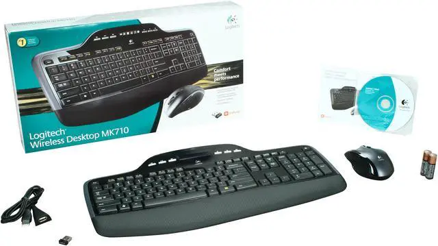 Alt view image 8 of 8 - Logitech MK710 2.4GHz Wireless Keyboard and Mouse Combo - Black
