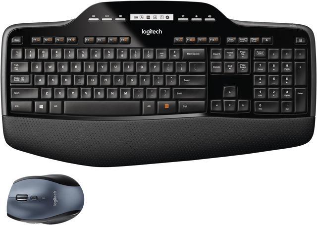 Logitech MK710 Wireless Keyboard and Mouse — Includes and Mouse, Stylish Design, Built-In LCD Status Dashboard, Battery Life Keyboards - Newegg.com
