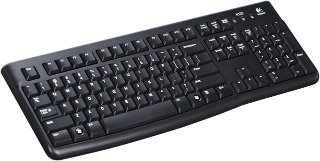 Resonate resultat Hr Logitech K120 Wired Keyboard for Windows, Plug and Play, Full-Size, Spill- Resistant, Curved Space Bar, Compatible with PC, Laptop - Black Keyboards -  Newegg.com