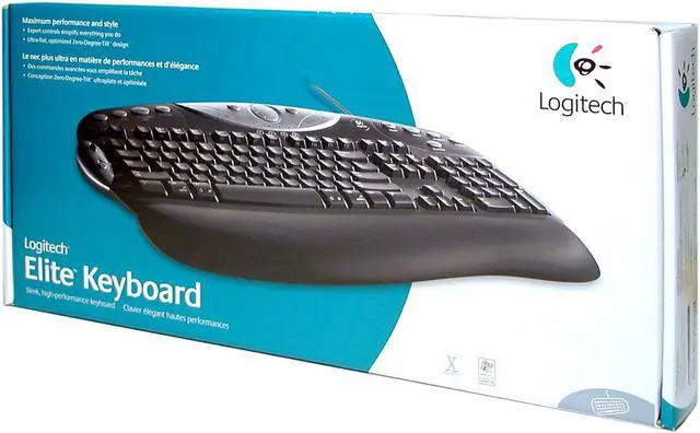Alt view image 3 of 3 - Logitech Elite 967234-0403 Black 104 Normal Keys 19 Function Keys USB or PS/2 Wired Standard Keyboard
