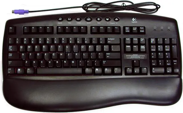 Main image of Logitech 967262-0403 Black 104 Normal Keys 7 Function Keys USB Standard Internet Keyboard - OEM