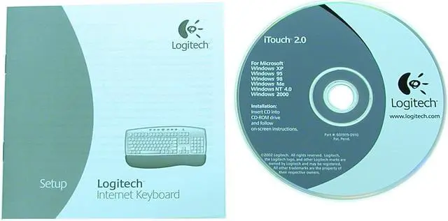 Alt view image 2 of 2 - Logitech 967262-0403 Black 104 Normal Keys 7 Function Keys USB Standard Internet Keyboard - OEM