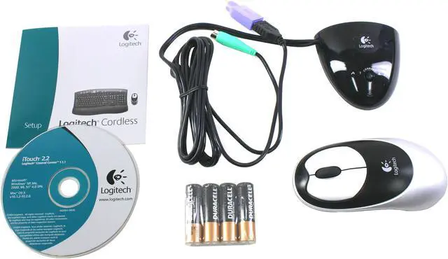 Alt view image 3 of 3 - Logitech Cordless Access Duo Optical 967283-0403 Black 104 Normal Keys 11 Function Keys RF Wireless Standard Keyboard