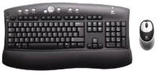 Main image of Logitech Cordless Access Duo Optical 967283-0403 Black 104 Normal Keys 11 Function Keys RF Wireless Standard Keyboard
