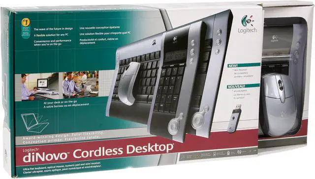 Alt view image 3 of 3 - Logitech diNovo Cordless Desktop 9674280403 2-Tone 105 Normal Keys 17 Function keys Function Keys RF Wireless Standard Keyboard