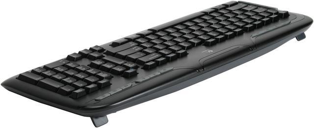 Alt view image 6 of 15 - Logitech EX 110 Black 102 Normal Keys 12 Function Keys Cordless Standard Cordless Desktop Keyboard & Mouse Kit