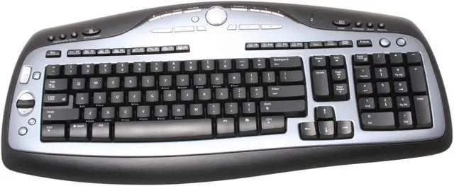 Alt view image 4 of 9 - Logitech MX3000 2-Tone 103 Normal Keys 34 Function Keys RF Wireless Standard Desktop Laser