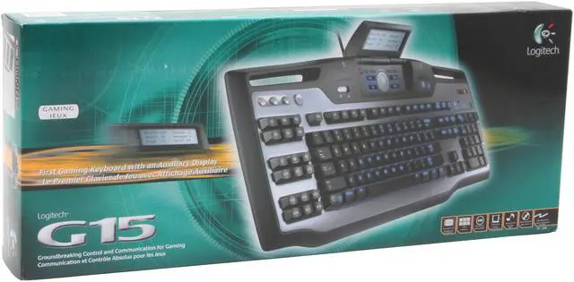 Alt view image 5 of 5 - Logitech G15 2-Tone 104 Normal Keys 34 Function Keys USB Wired Standard Keyboard