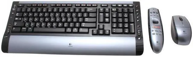 Main image of Logitech 967555-0403 Silver & Black 104 Normal Keys 16 Function Keys RF Cordless Standard Desktop S 510 Media Remote