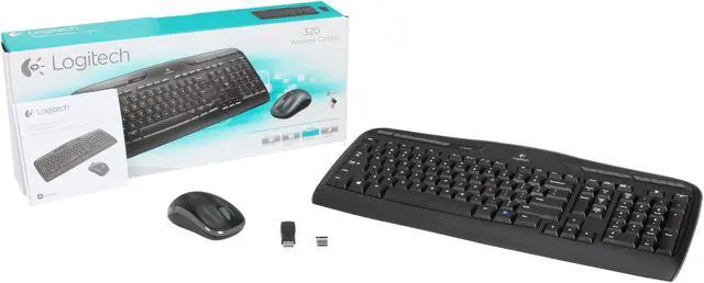 Alt view image 8 of 8 - Logitech MK320 Wireless Desktop Keyboard and Mouse Combo — Entertainment Keyboard and Mouse, 2.4GHz Encrypted Wireless Connection, Long Battery Life