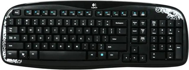 Alt view image 2 of 4 - Logitech K250 920-002825 Black USB RF Wireless Standard Keyboard