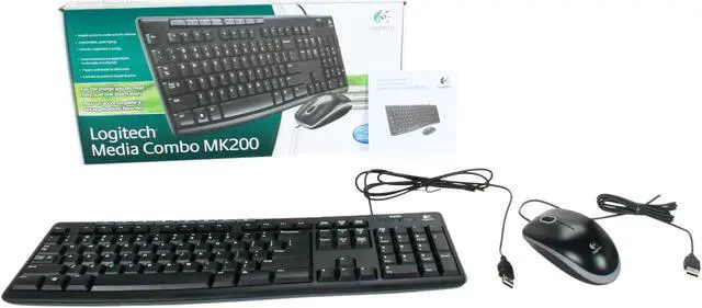 Alt view image 7 of 7 - Logitech Media Combo MK200 Full-Size Keyboard and High-Definition Optical Mouse