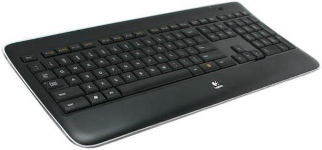 dome øge lærebog Logitech K800 2.4GHz Wireless Slim Illuminated Keyboard - Black Keyboards -  Newegg.com