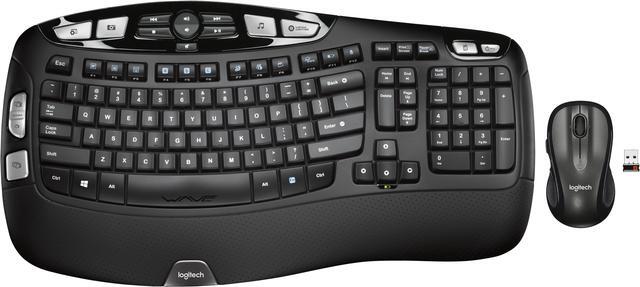 Main image of Logitech MK550 Wireless Wave Keyboard and Mouse Combo - Includes Keyboard and Mouse, Long Battery Life, Ergonomic Wave Design, Black