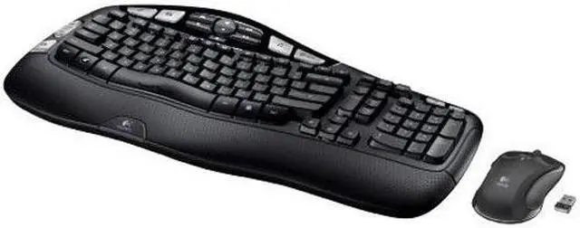 Alt view image 3 of 3 - Logitech Keyboard and Mouse 920-002555 Black RF Wireless Ergonomic Keyboard
