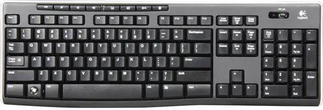 Alt view image 2 of 4 - Logitech K270 (920-003051) Black 8 Function Keys USB RF Wireless Standard Keyboard