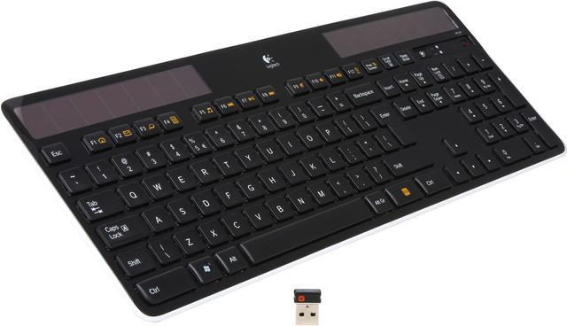 Logitech Wireless Keyboard for Windows, 2.4GHz Wireless with USB Unifying Ultra-Thin, Compatible with PC, - Black Keyboards - Newegg.com
