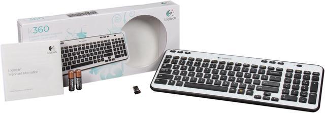 Alt view image 4 of 4 - Logitech K360 920-003365 Ivory USB RF Wireless Mini Keyboard