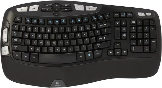 Alt view image 2 of 8 - Logitech Recertified 920-002555 MK550 Black USB RF Wireless Ergonomic Wave Combo (K350 + M510)