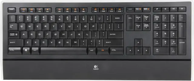 Alt view image 2 of 4 - Logitech Recertified 920-000914 Black 106 Normal Keys USB Wired Slim Keyboard