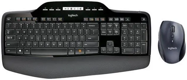 Alt view image 3 of 6 - Logitech MK710 Black 7 Function Keys Wireless Ergonomic Keyboard & Mouse Combo, French