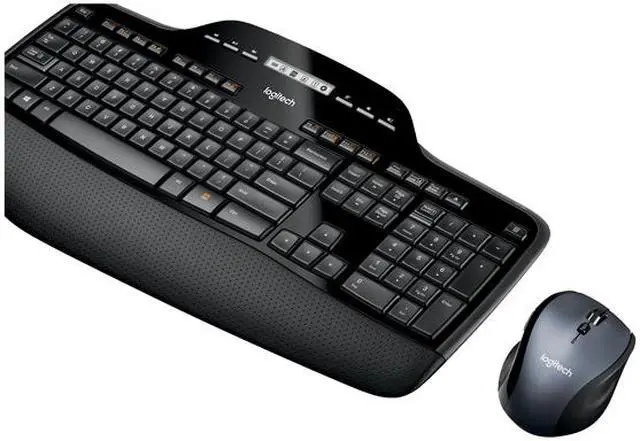 Alt view image 4 of 6 - Logitech MK710 Black 7 Function Keys Wireless Ergonomic Keyboard & Mouse Combo, French