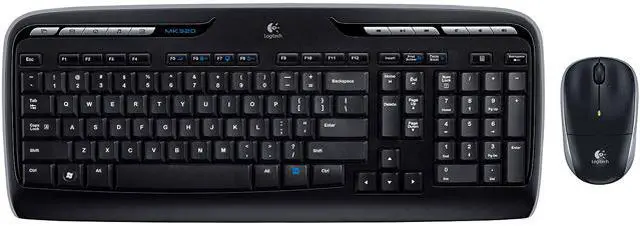 Main image of Logitech MK320 Black USB RF Wireless Standard Desktop (French CDN Layout)
