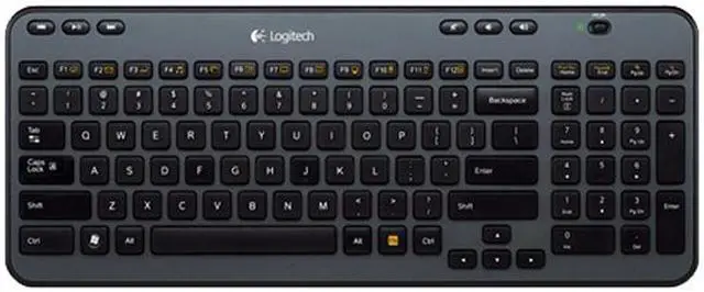 Main image of Logitech K360 Dark Silver USB RF Wireless Keyboard (French CDN Layout)