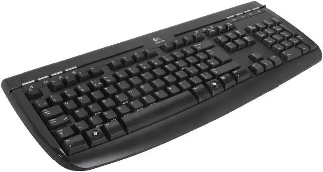 Main image of Logitech 967674-0120 Midnight Black PS/2 Wired Standard Keyboard - OEM