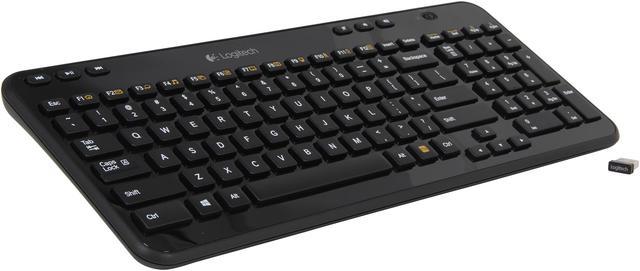Logitech K360 Wireless USB Desktop Keyboard Compact Full 3-Year Battery Life (Glossy Black) Keyboards - Newegg.com