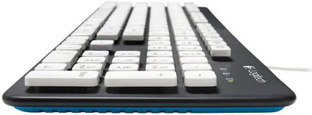Alt view image 4 of 6 - Logitech K310 920-004033 Wired Washable Keyboard - Black/White