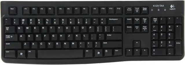 Alt view image 2 of 7 - Logitech MK120-TAA 920-004218-TAA Black USB Keyboard and mouse set keyboard and mouse set