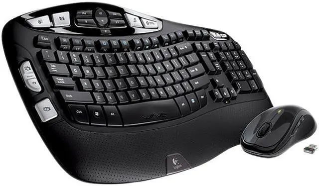 Main image of Logitech MK550 Black USB RF Wireless Ergonomic Wave Combo
