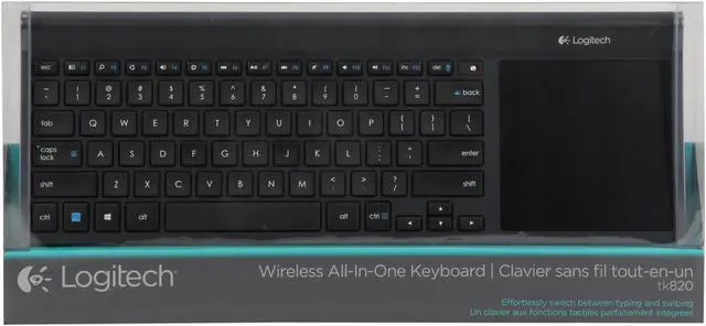 Alt view image 4 of 4 - Logitech Wireless All-in-One Keyboard TK820 920-005108 USB RF Wireless Slim Keyboard with Built-in Touch Pad