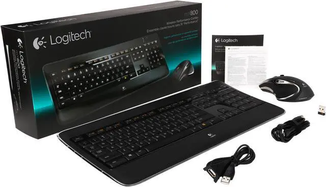 Alt view image 10 of 10 - Logitech MX800 920-006237 Black USB RF Wireless Standard Performance Combo