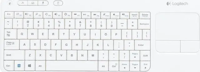Alt view image 2 of 5 - Logitech Recertified 920-005878 Wireless Touch K400 White USB RF Wireless Slim Keyboard