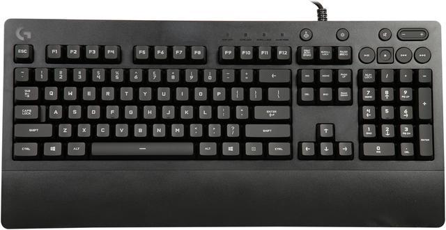  Logitech G213 Wired Gaming Keyboard with Dedicated Media  Controls, 16.8 Million Lighting Colors Backlit Keys, Spill-Resistant and  Durable Design, Black : Electronics