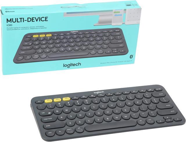 Alt view image 8 of 7 - Logitech K380 Multi-Device Bluetooth Keyboard – Windows, Mac, Chrome OS, Android, iPad, iPhone, Apple TV Compatible – with Flow Cross-Computer Control and Easy-Switch up to 3 Devices – Dark Grey