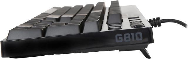 Alt view image 7 of 7 - Logitech Certified Refurbished (920-007739) G810 Orion Spectrum RGB-LED Romer-G Mechanical Key Gaming Keyboard