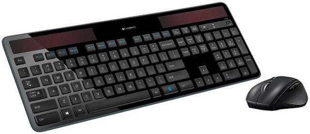 Alt view image 3 of 5 - Logitech MK750 Wireless Solar Keyboard and Wireless Marathon Mouse Combo for PC