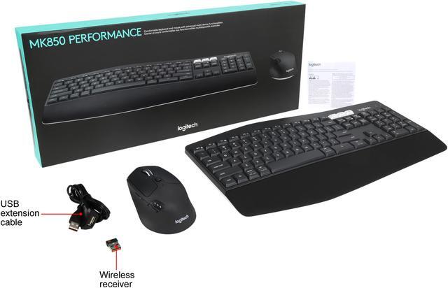 Alt view image 9 of 8 - Logitech MK850 Performance Wireless Keyboard and Mouse Combo