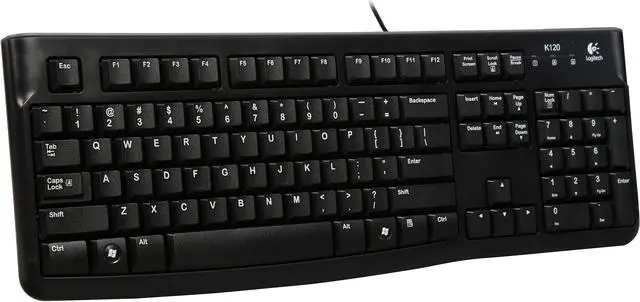 Main image of Logitech K120 920-002478 Black Wired Keyboard