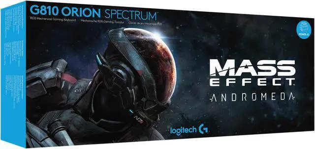 Alt view image 3 of 6 - Logitech G810 Orion Spectrum RGB Mechanical Gaming Keyboard - Mass Effect Andromeda