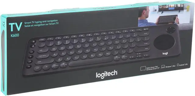Alt view image 6 of 6 - Logitech K600 TV - TV Keyboard with Integrated Touchpad and D-Pad - 920-008822