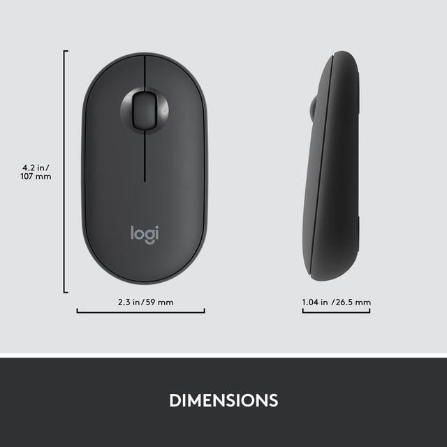 Alt view image 9 of 10 - Logitech MK470 Slim Wireless Keyboard and Mouse Combo - Modern Compact Layout, Ultra Quiet, 2.4 GHz USB Receiver, Plug n' Play Connectivity, Compatible with Windows, Graphite