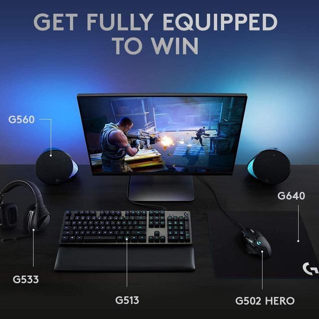 Alt view image 7 of 10 - Logitech G513 Lightsync RGB Mechanical Gaming Keyboard - Cable Connectivity - USB 2.0 Type A Interface - English - Windows - Mechanical Keyswitch - Carbon