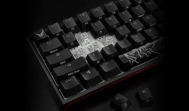 Alt view image 4 of 7 - PowerColor x Ducky One 2 SF RGB USB-C Mechanical Keyboard, Kailh White Switches