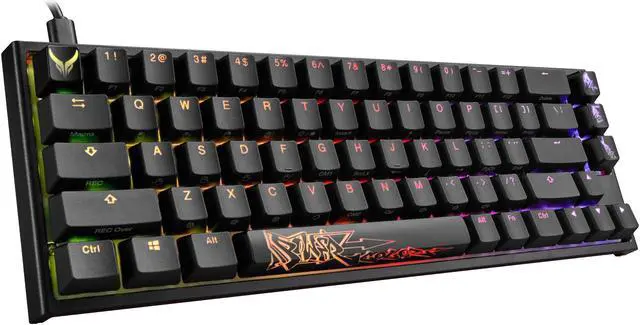 Alt view image 2 of 7 - PowerColor x Ducky One 2 SF RGB USB-C Mechanical Keyboard, Kailh White Switches