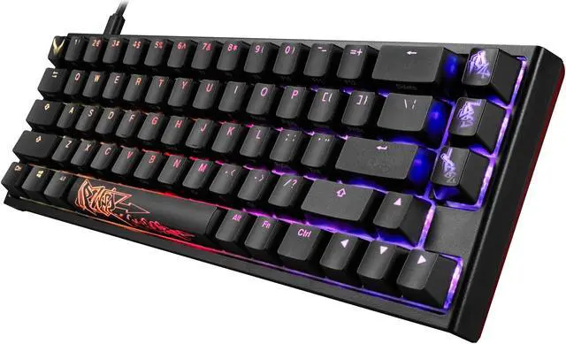 Alt view image 3 of 7 - PowerColor x Ducky One 2 SF RGB USB-C Mechanical Keyboard, Kailh White Switches