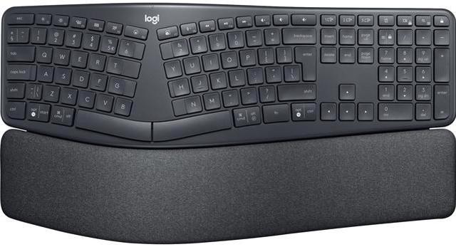 Logitech Ergo K860 Split Wireless Keyboard for Business - Ergonomic Design,  Secured Logi Bolt Technology, Bluetooth, Globally Certified,  Windows/Mac/Chrome/Linux - Graphite 